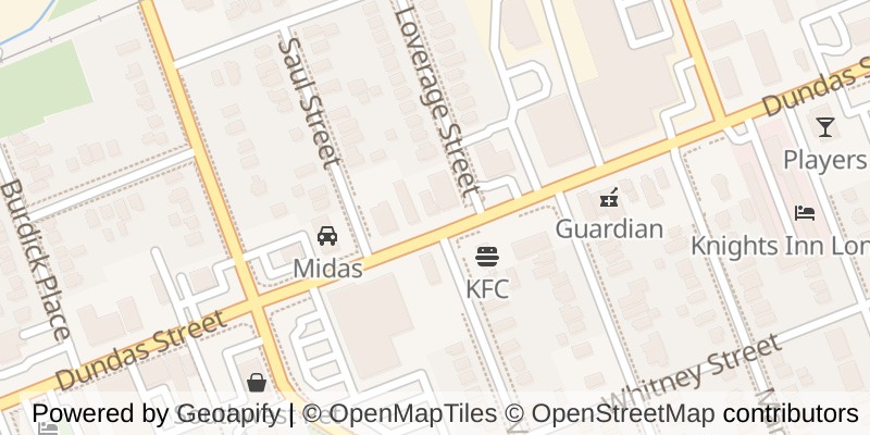 Map of 1680 DUNDAS STREET E, London East (East H)