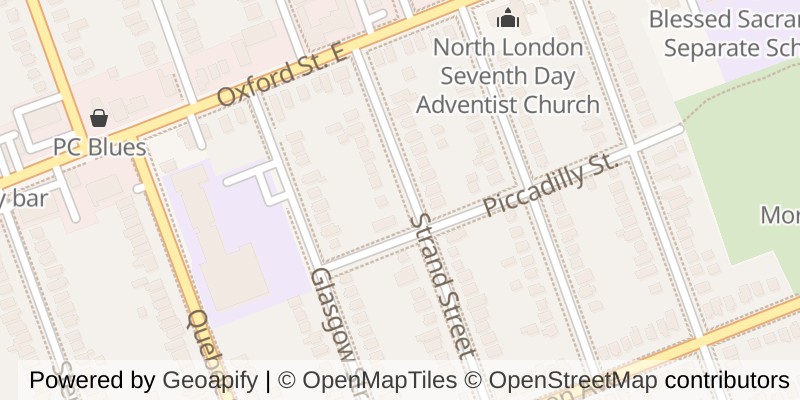 Map of 785 STRAND STREET, London East (East G)