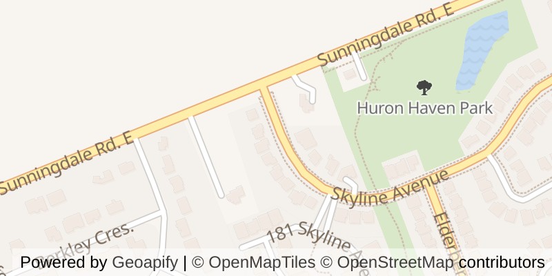 Map of 139 SKYLINE AVENUE, London North (North B)