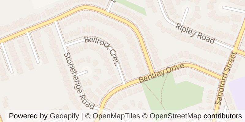 Map of 18 BELLROCK CRESCENT, London East (East D)