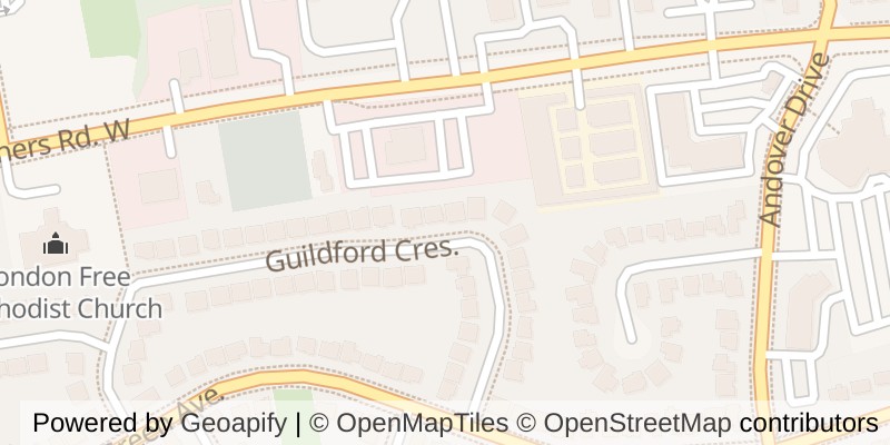Map of 150 GUILDFORD CRESCENT, London South (South N)