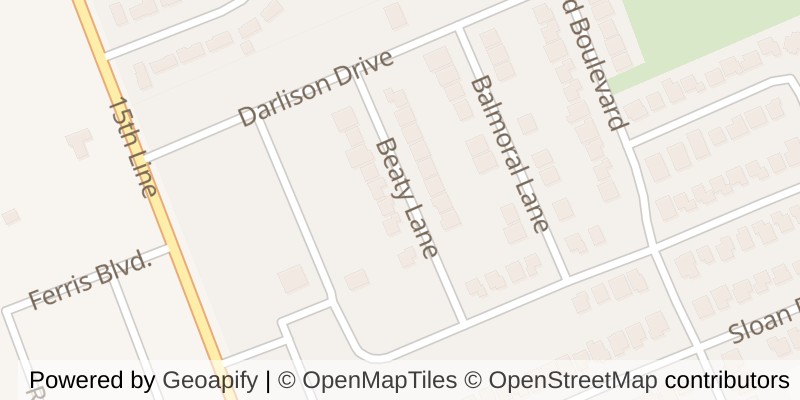 Map of 10 BEATY LANE, Zorra (Thamesford)