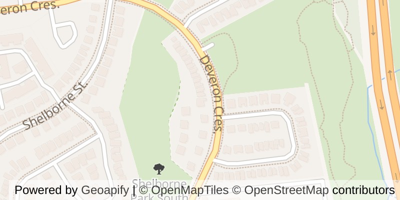 Map of 815 DEVERON CRESCENT, London South (South J)
