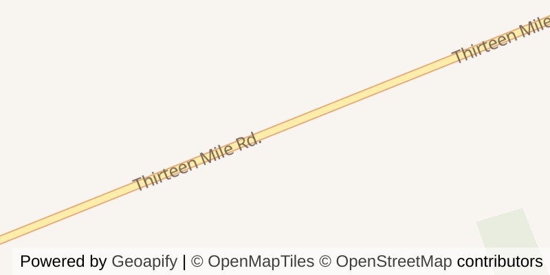 Map of 13419 THIRTEEN MILE ROAD, Middlesex Centre