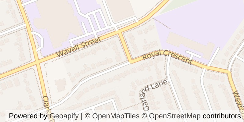 Map of 1948 ROYAL CRESCENT, London East (East I)