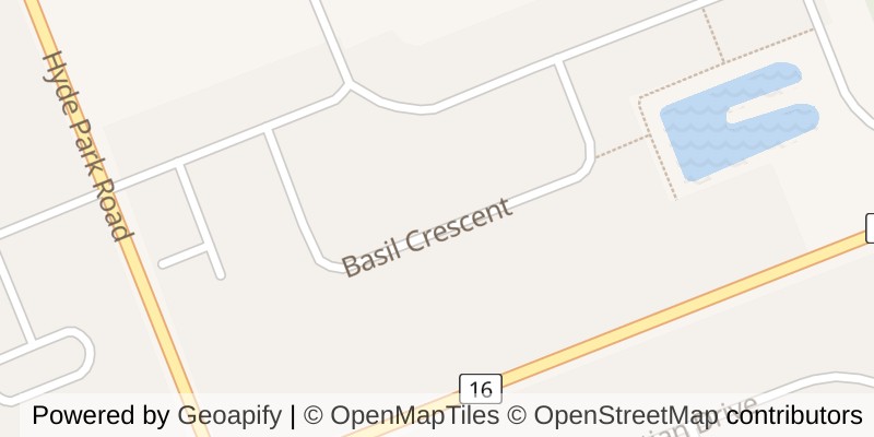 Map of 64 BASIL CRESCENT, Middlesex Centre (Ilderton)