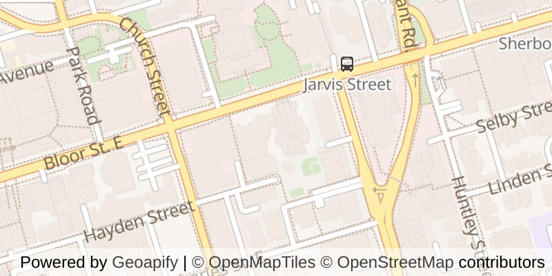 Map of 510 - 100 HAYDEN STREET, Toronto (Church-Yonge Corridor)