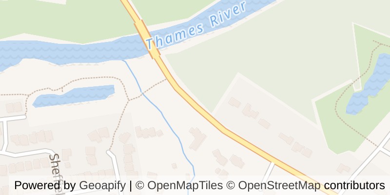 Map of 1668 HAMILTON ROAD, London East (East Q)