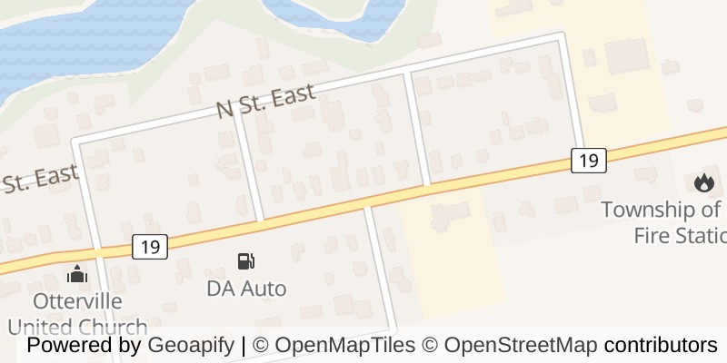 Map of 270 MAIN STREET E, Norwich (Otterville)