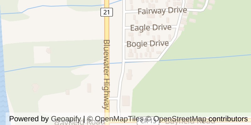 Map of 142 SANDBAGGER CRESCENT, Bluewater (Bayfield)