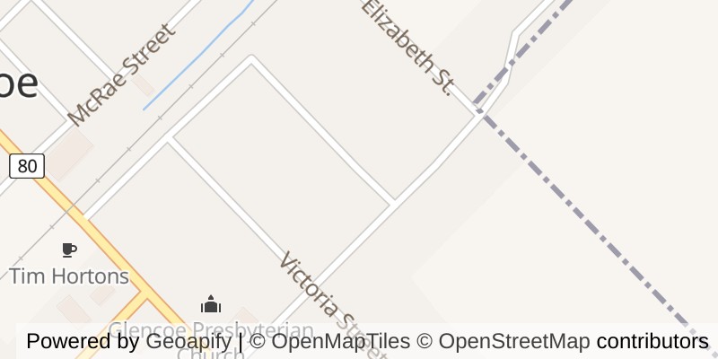 Map of 176 KING STREET, Southwest Middlesex (Glencoe)