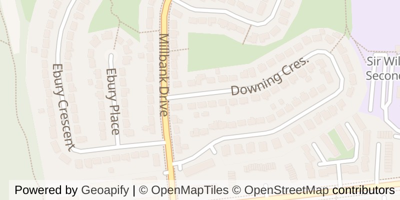 Map of 116 DOWNING CRESCENT, London South (South S)
