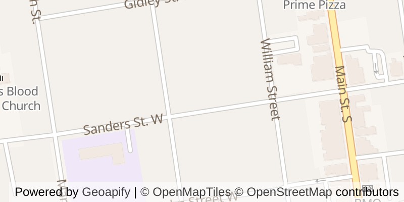 Map of 80 SANDERS STREET W, South Huron (Exeter)