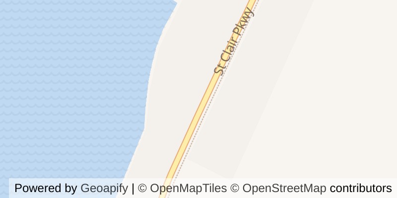 Map of 3864 ST CLAIR PARKWAY, St. Clair