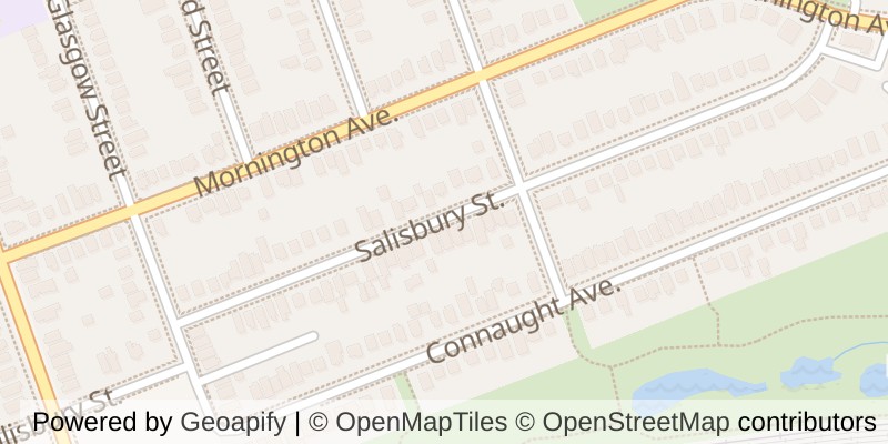 Map of 401 SALISBURY STREET, London East (East G)