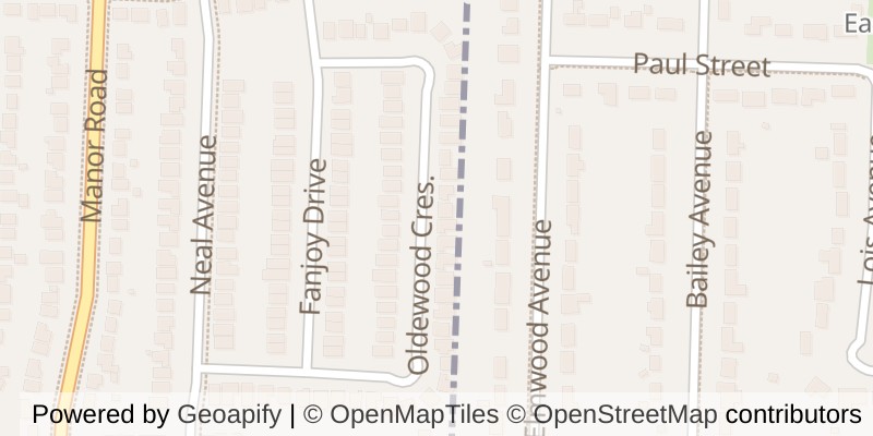 Map of 42 OLDEWOOD CRESCENT, St. Thomas