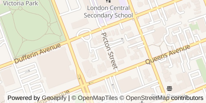 Map of 501 - 7 PICTON STREET, London East (East F)