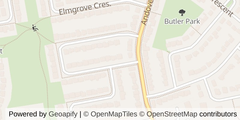 Map of 71 BLACKTHORNE CRESCENT, London South (South N)