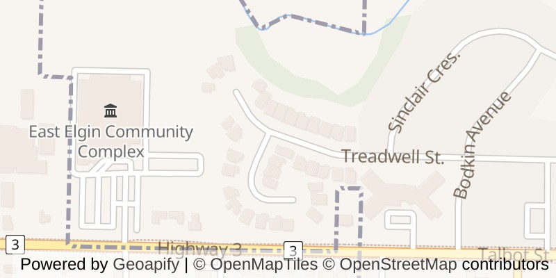 Map of 54 TREADWELL STREET, Aylmer