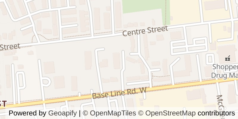 Map of 1105 - 76 BASE LINE ROAD W, London South (South E)