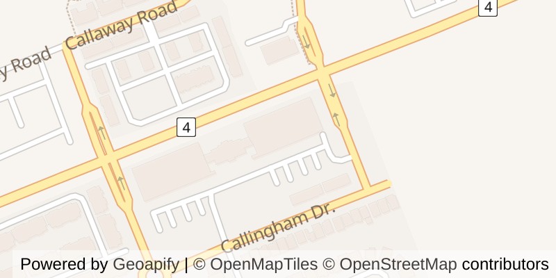 Map of 1304 - 240 VILLAGEWALK BOULEVARD, London North (North R)