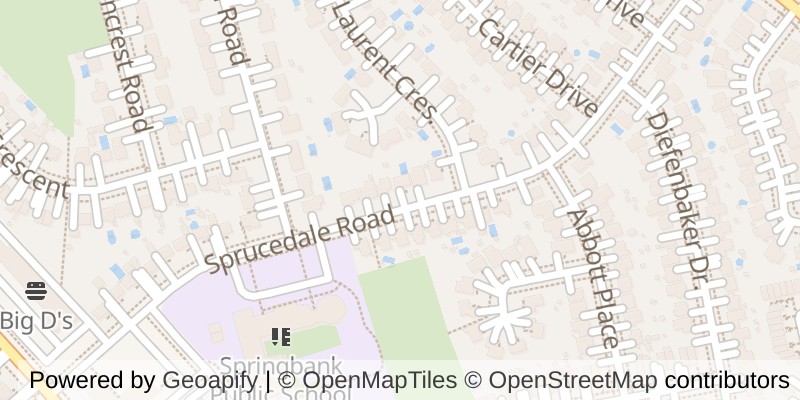 Map of 1109 SPRUCEDALE ROAD, Woodstock (Woodstock - North)