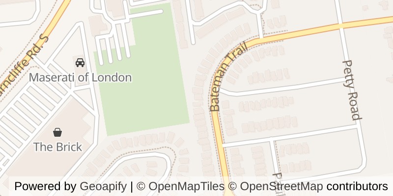 Map of 2701 BATEMAN TRAIL, London South (South W)