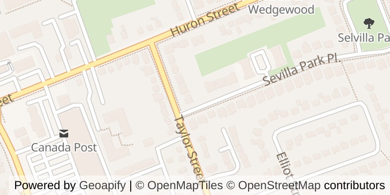 Map of 692 SEVILLA PARK PLACE, London East (East C)