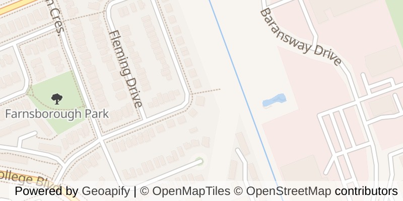 Map of 277 FLEMING DRIVE, London East (East D)