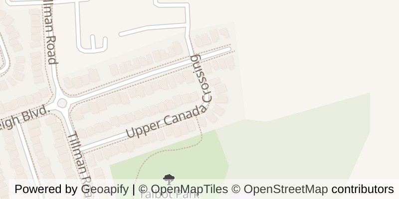 Map of 6540 UPPER CANADA CROSS, London South (South V)