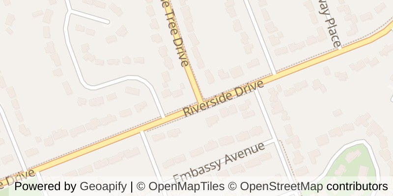 Map of 831 RIVERSIDE DRIVE, London North (North P)