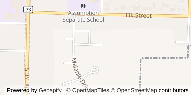 Map of 62 BROWN STREET, Aylmer