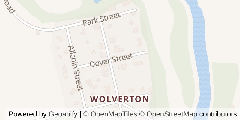 Map of 23 DOVER STREET, Blandford-Blenheim (Wolverton)