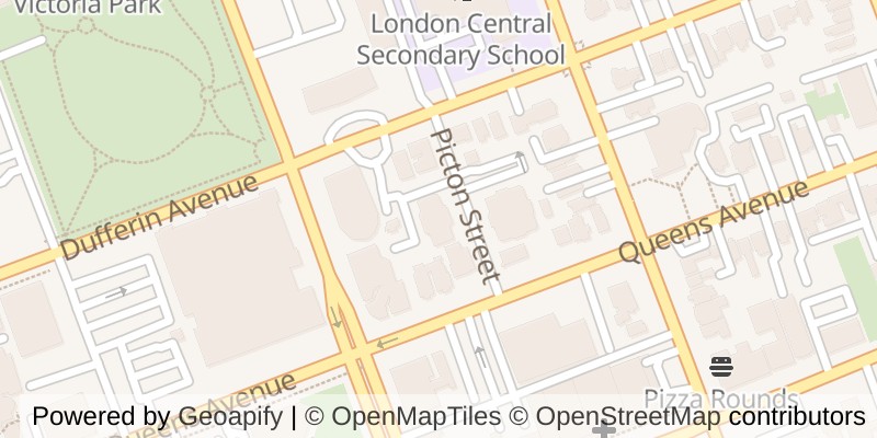 Map of 1101 - 7 PICTON STREET, London East (East F)