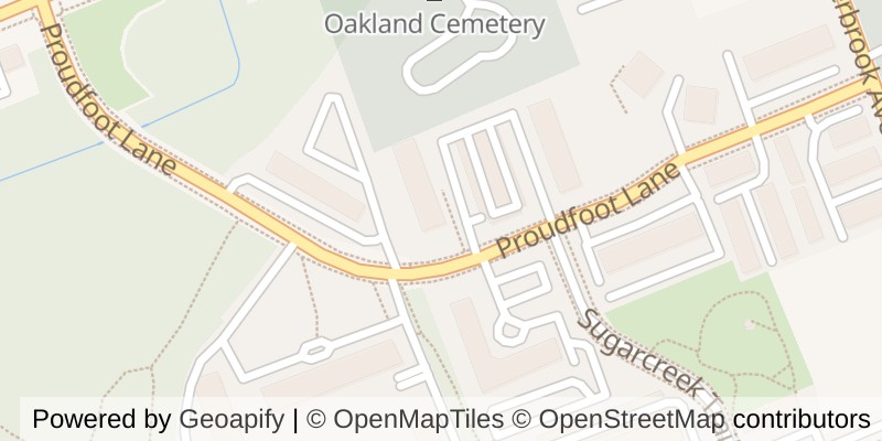 Map of 1007 - 570 PROUDFOOT LANE, London North (North N)