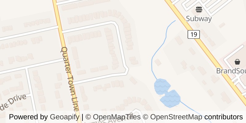 Map of 38 LANGRELL AVENUE, Tillsonburg