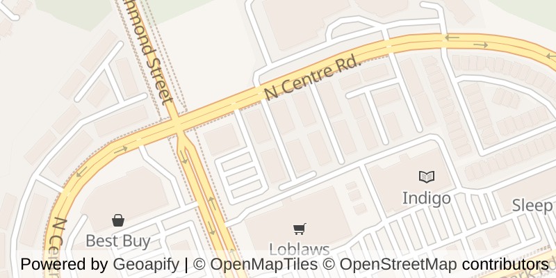 Map of 20 - 215 NORTH CENTRE ROAD, London North (North B)