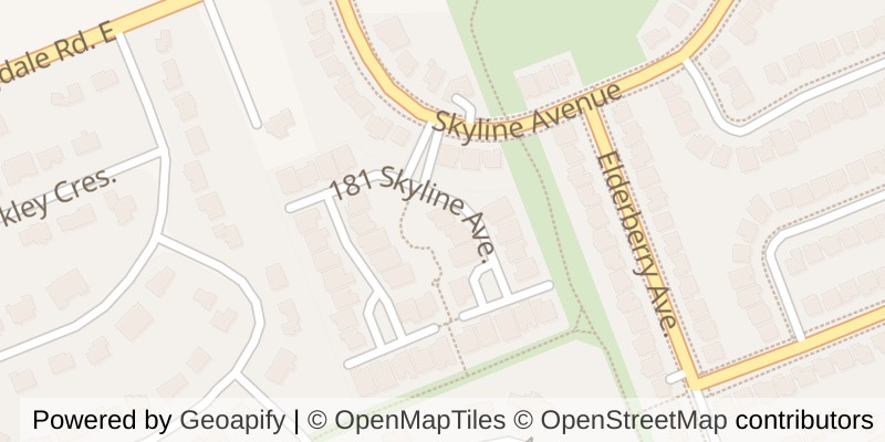 Map of 9 - 181 SKYLINE AVENUE, London North (North B)