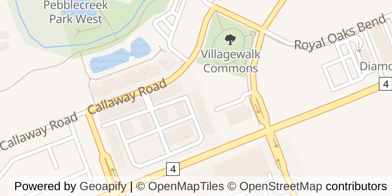 Map of 112 - 275 CALLAWAY ROAD, London North (North R)