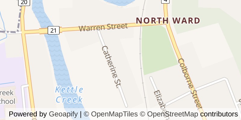 Map of 339 CATHERINE STREET, Central Elgin (Port Stanley)