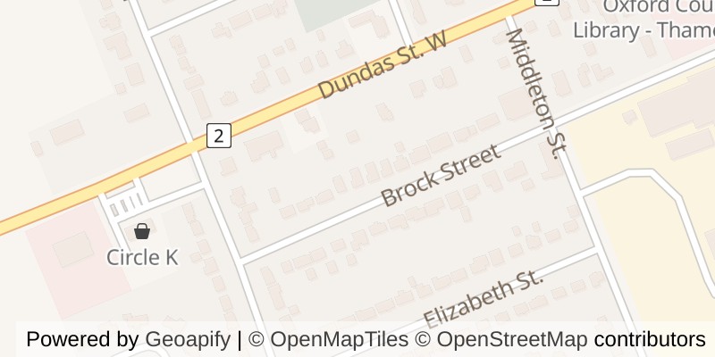 Map of 232 BROCK STREET, Zorra (Thamesford)