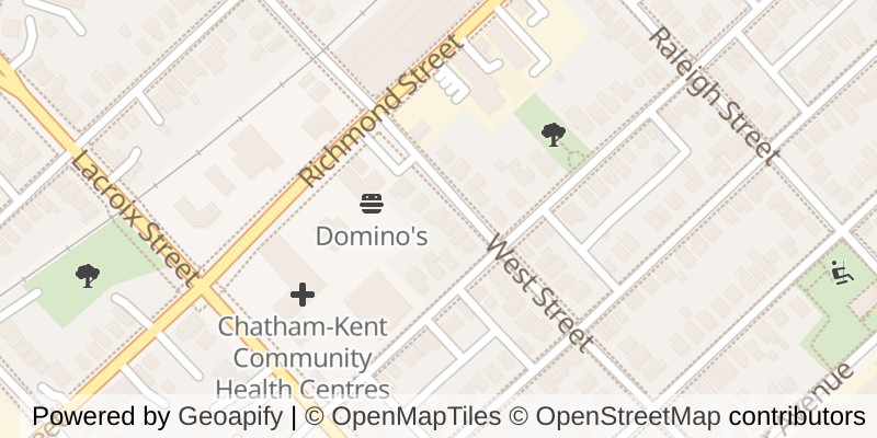 Map of 128 WEST STREET, Chatham-Kent (Chatham)