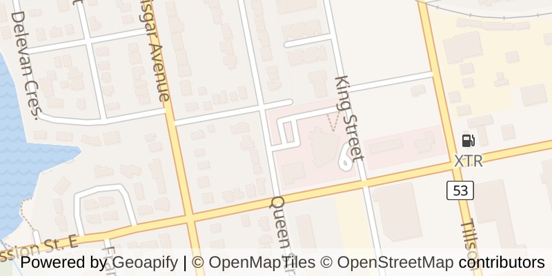 Map of 105 QUEEN STREET, Tillsonburg