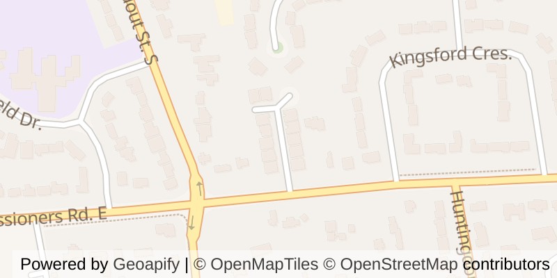 Map of 5 - 448 COMMISSIONERS ROAD E, London South (South G)
