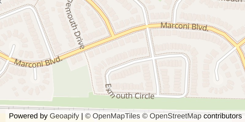 Map of 284 EXMOUTH CIRCLE, London East (East I)
