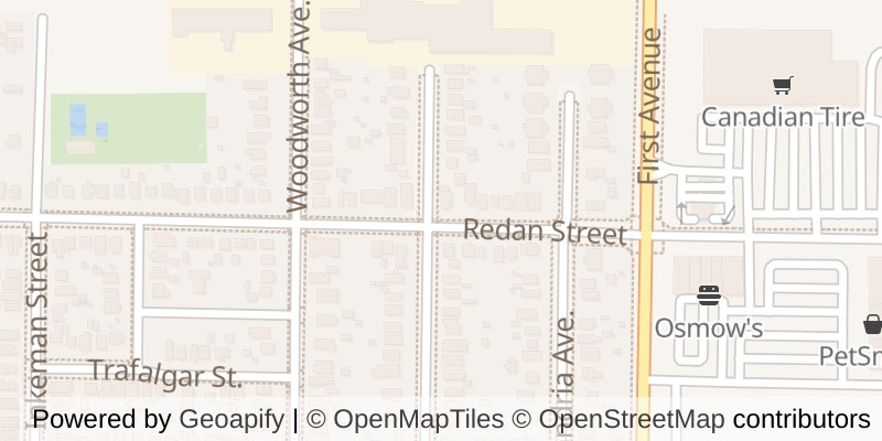 Map of 125 REDAN STREET, St. Thomas