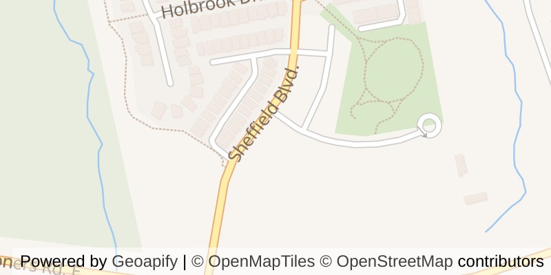 Map of 2592 SHEFFIELD BOULEVARD, London South (South U)