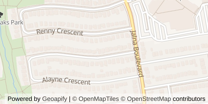 Map of 14 ALAYNE CRESCENT, London South (South X)