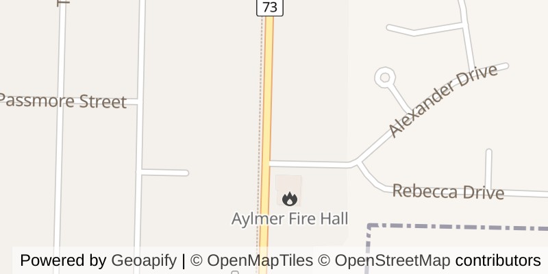 Map of 313 JOHN STREET S, Aylmer