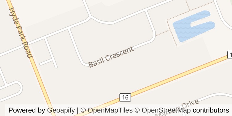 Map of 133 BASIL CRESCENT, Middlesex Centre (Ilderton)